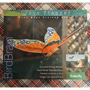 Hand Made Stained Glass Art Butterfly Flapper Garden Decor